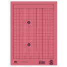 Umlaufmappe DIN A4 Rot, Kariert