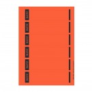 Ordnerrückenschild schmal/kurz, Rot