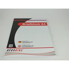 Briefblock DIN A4 Karriert