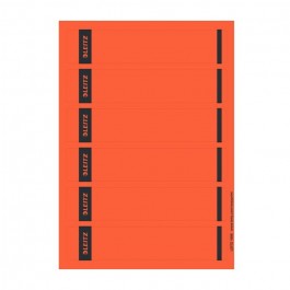 Ordnerrückenschild schmal/kurz, Rot