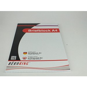 Briefblock DIN A4 Karriert