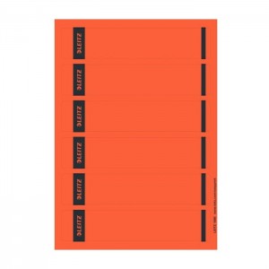 Ordnerrückenschild schmal/kurz, Rot