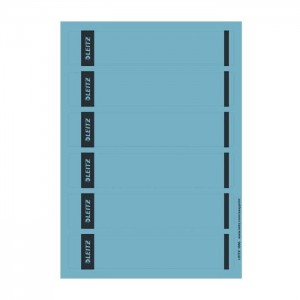 Ordnerrückenschild schmal/kurz, Blau