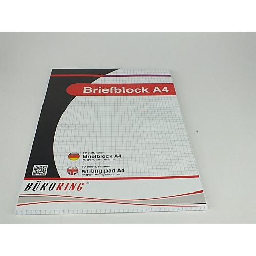 Briefblock DIN A4 Karriert