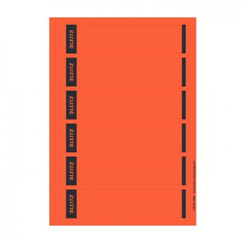 Ordnerrückenschild schmal/kurz, Rot